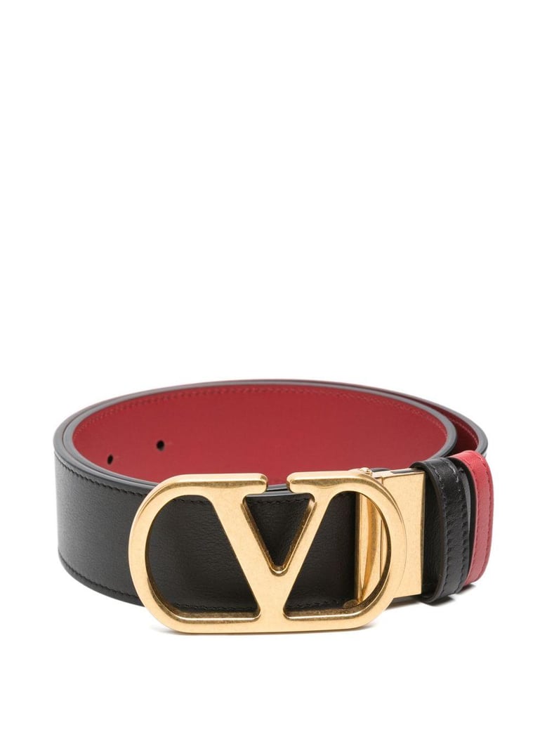 vlogo signature leather reversible belt by Selfnex