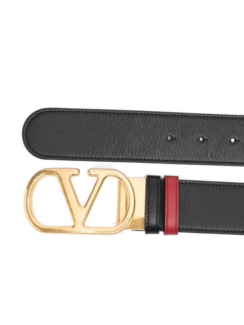 vlogo signature leather reversible belt by Selfnex