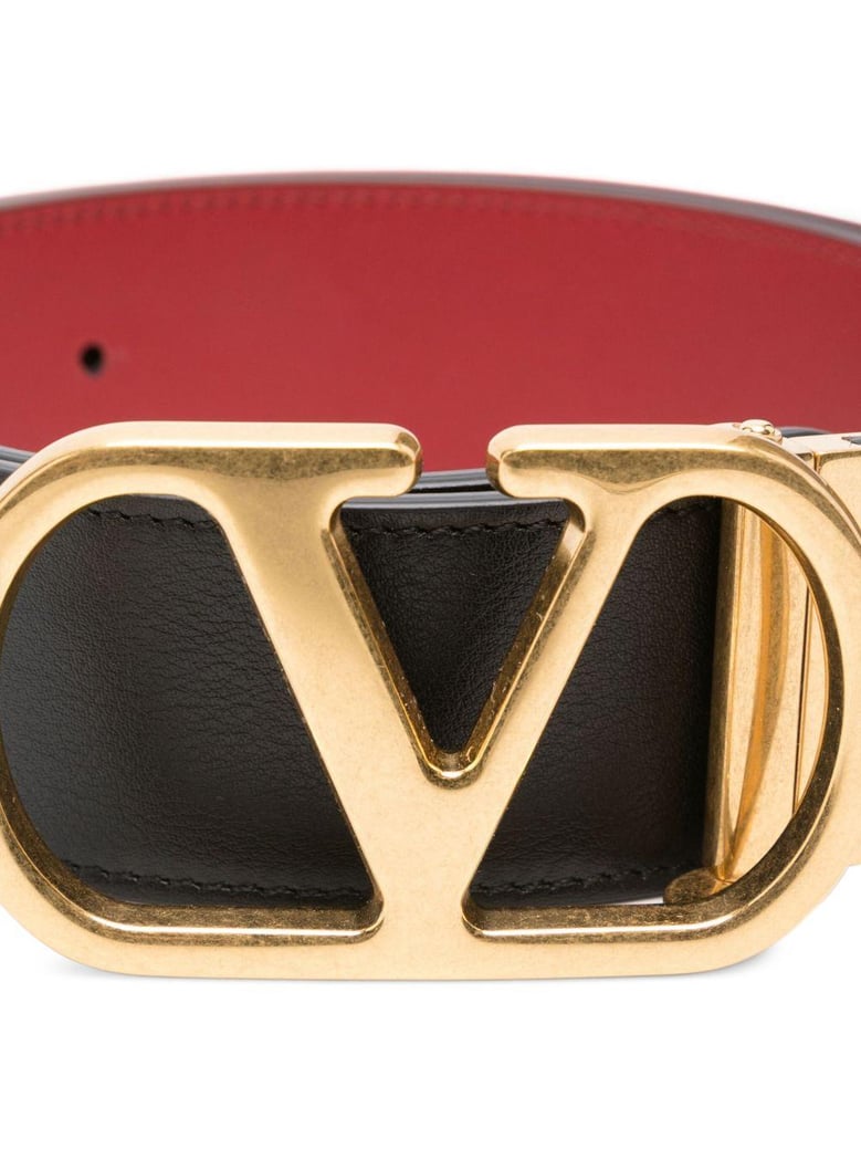 vlogo signature leather reversible belt by Selfnex