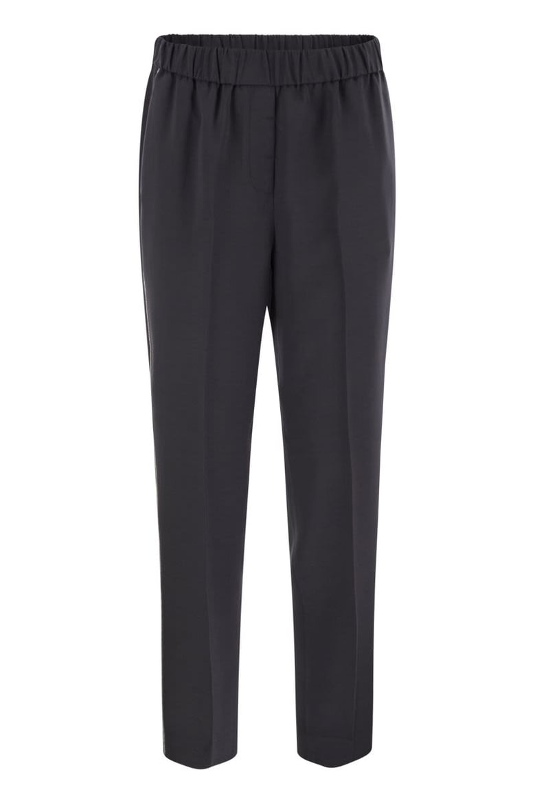 soft pants made of stretch viscose technical canvas by Selfnex