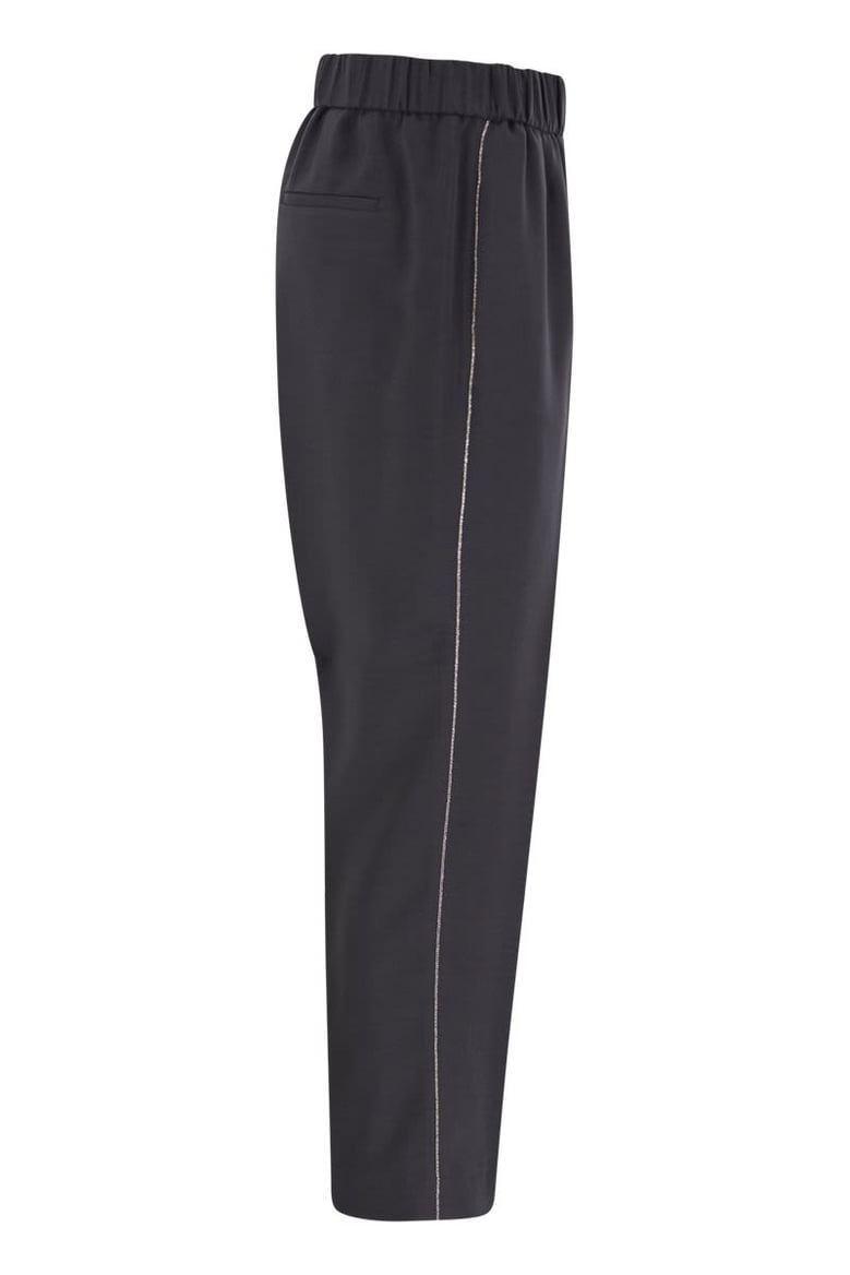 soft pants made of stretch viscose technical canvas by Selfnex