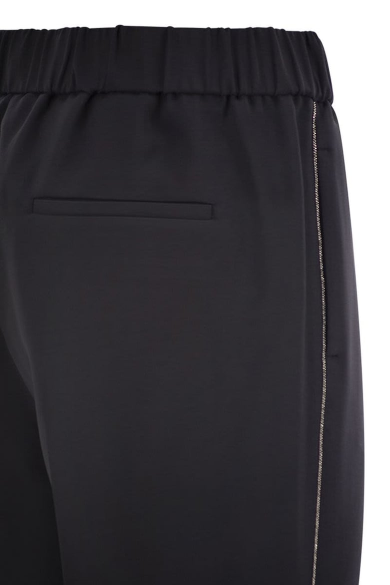 soft pants made of stretch viscose technical canvas by Selfnex
