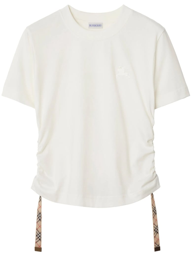 t-shirt with check finishes by Selfnex