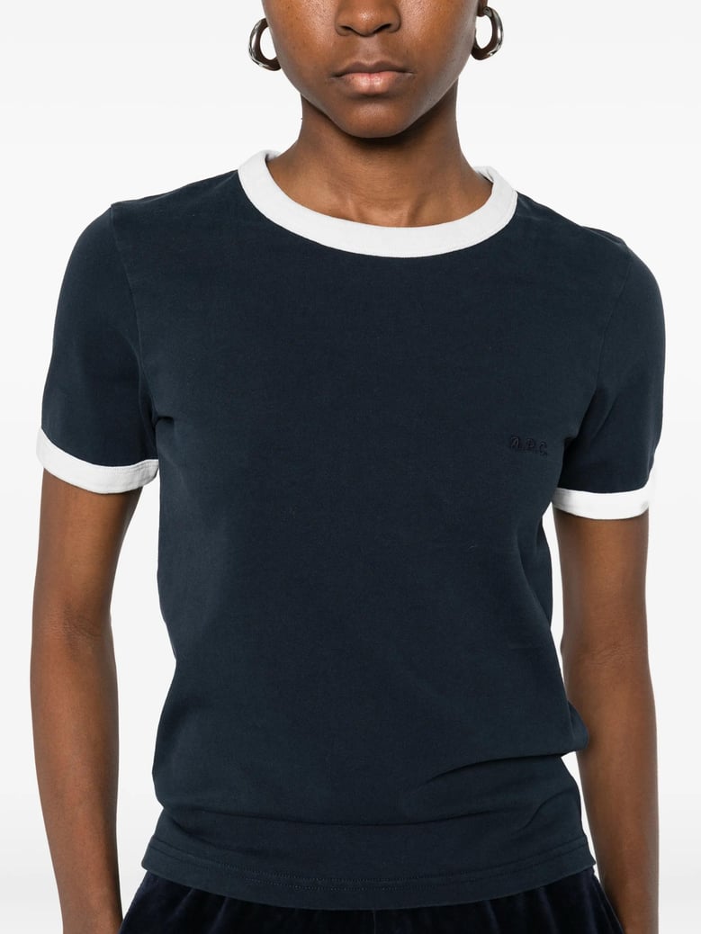 contrasting-trims t-shirt by Selfnex