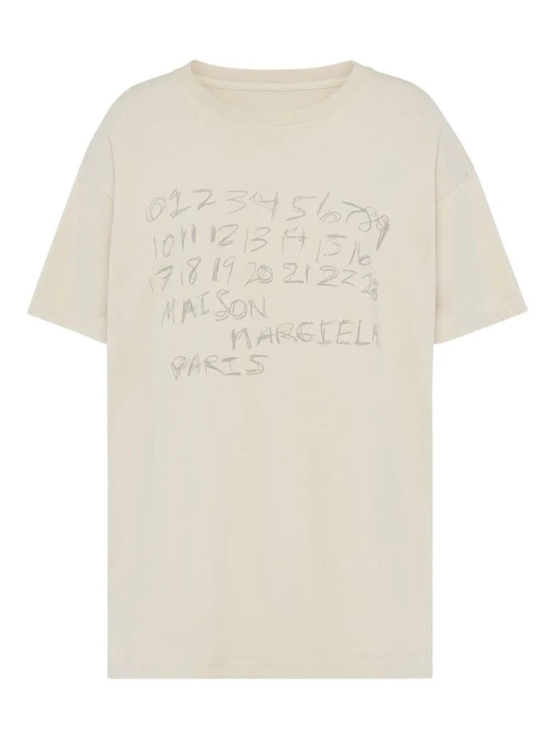 numerical cotton t-shirt by Selfnex