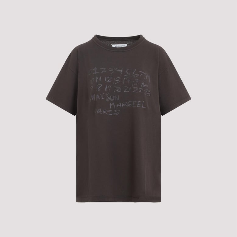 numerical cotton t-shirt by Selfnex