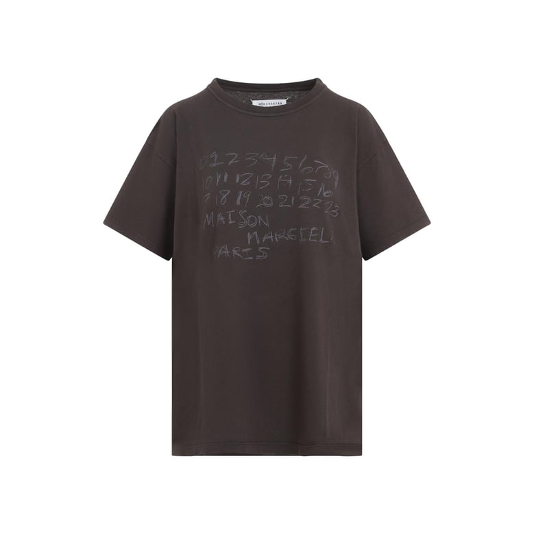numerical cotton t-shirt by Selfnex