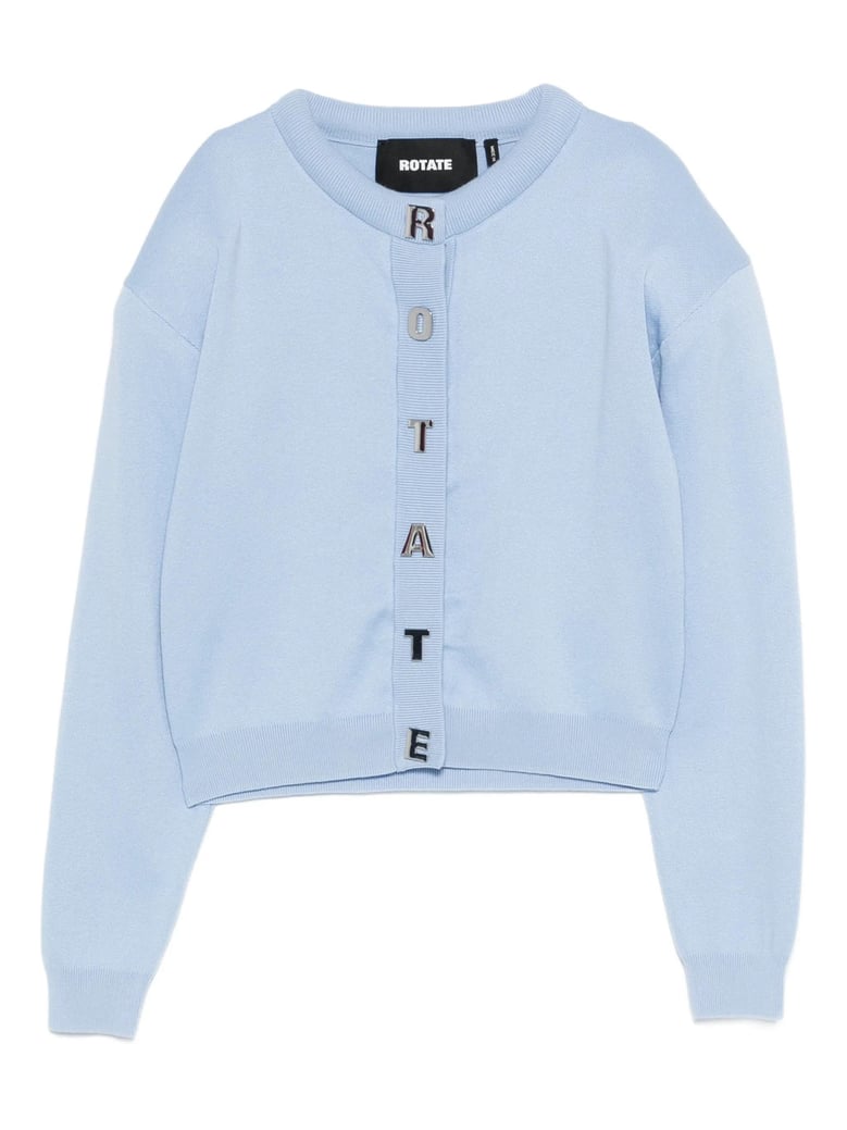 logo-button cardigan by Selfnex