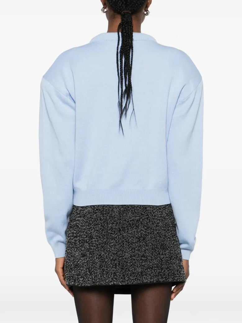 logo-button cardigan by Selfnex