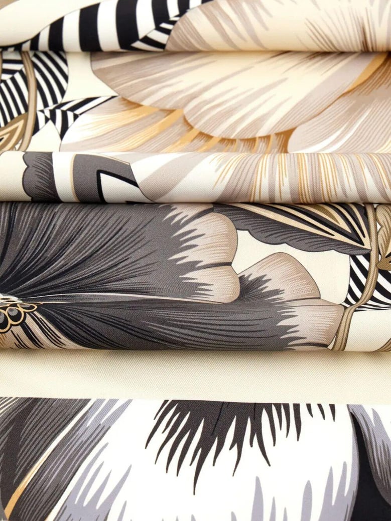brezza print silk scarf by Selfnex