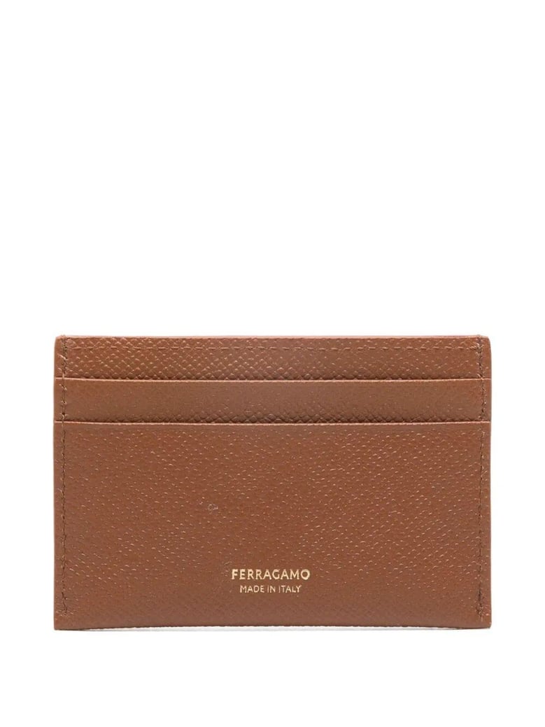 hammered leather gancini cardholder by Selfnex