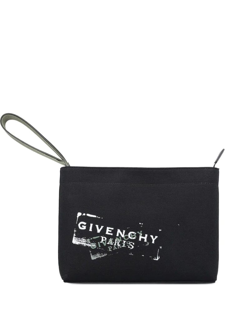 logo-print compact pouch by Selfnex