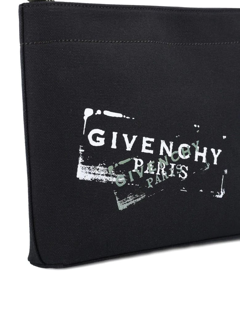 logo-print compact pouch by Selfnex