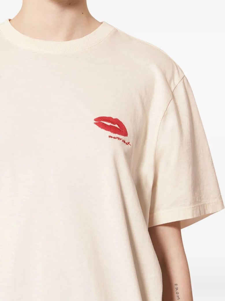 ecru cotton t-shirt by Selfnex