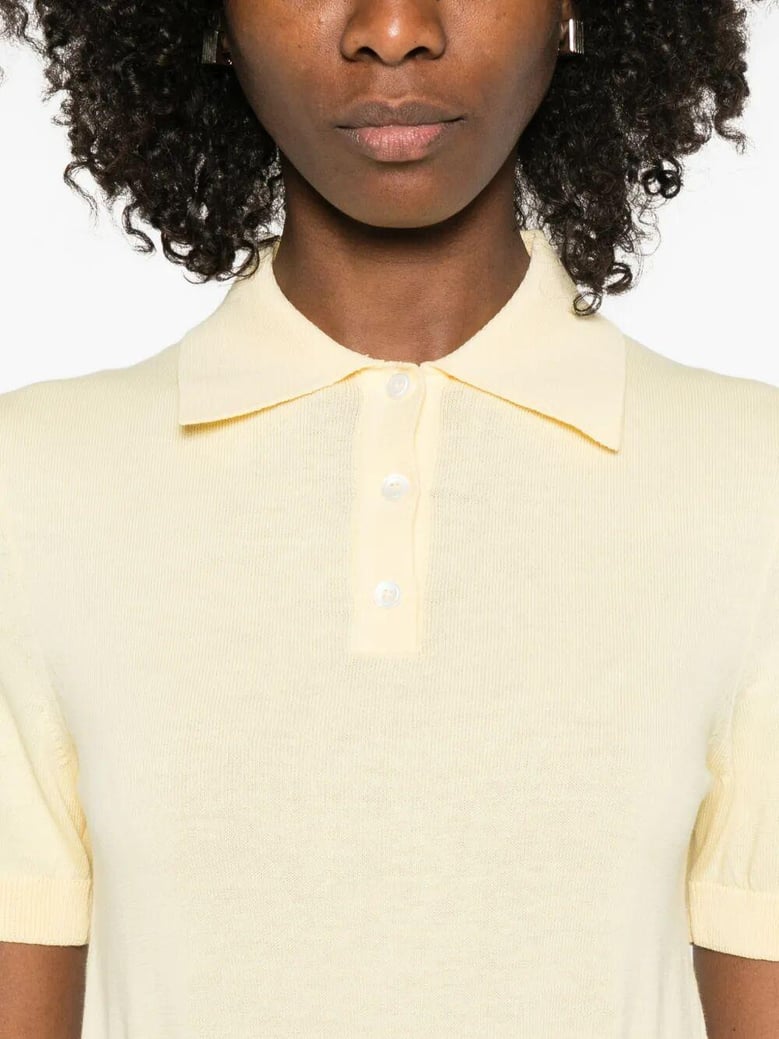 cotton polo shirt with jacquard logo by Selfnex