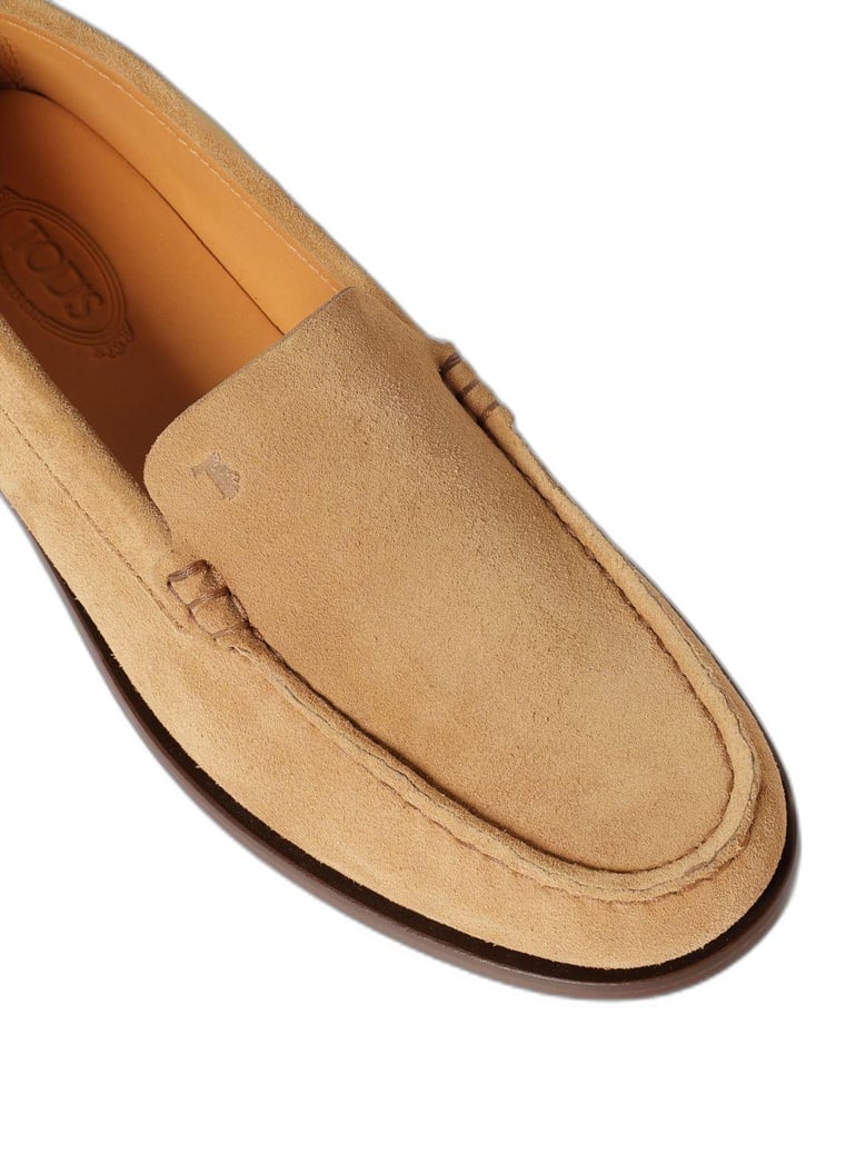suede slipper loafers with metal detailing by Selfnex