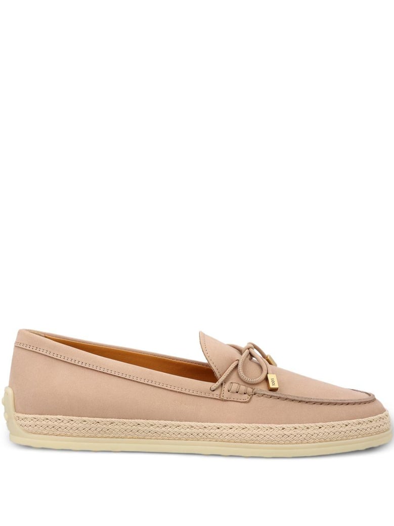 raffia weaving silky nubuck loafers by Selfnex