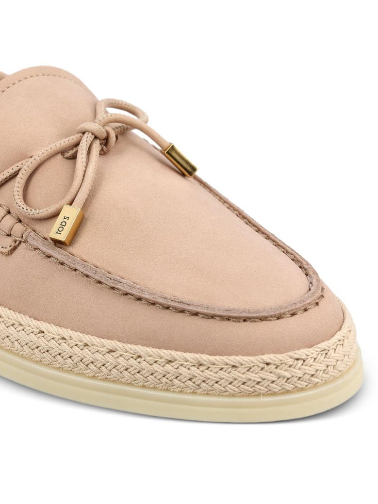 raffia weaving silky nubuck loafers by Selfnex