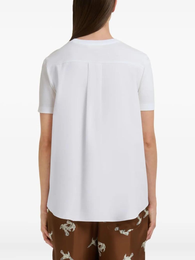 cotton t-shirt with embroidered marni logo by Selfnex