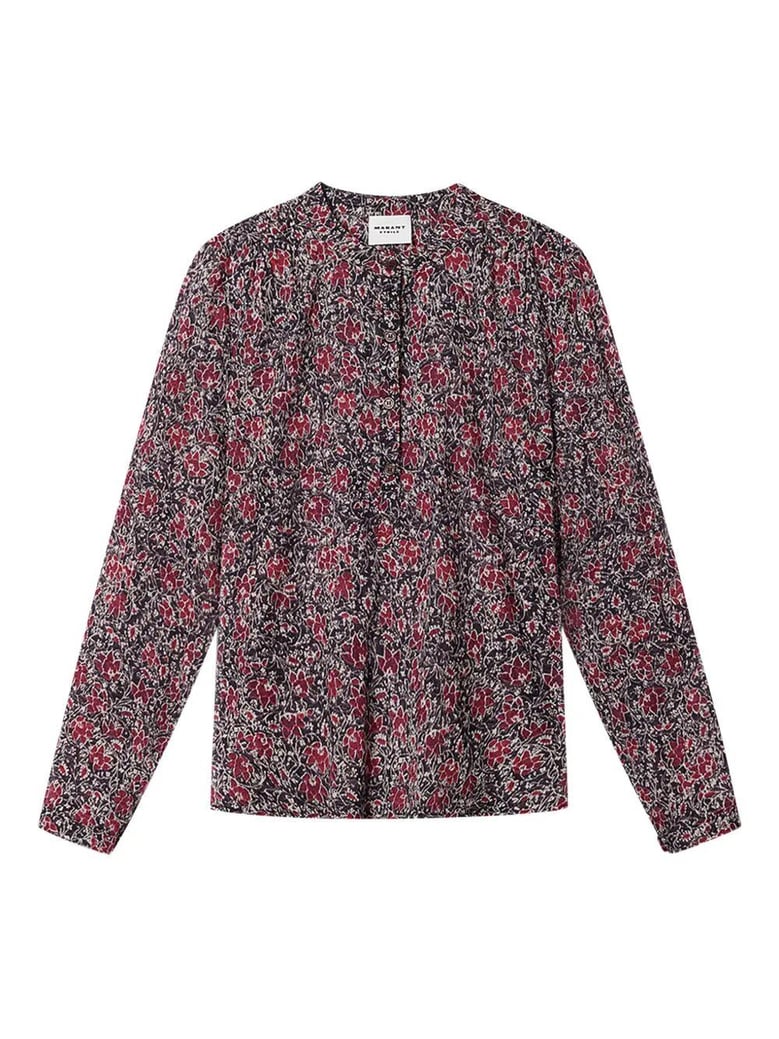 maria cotton voile floral print blouse by Selfnex