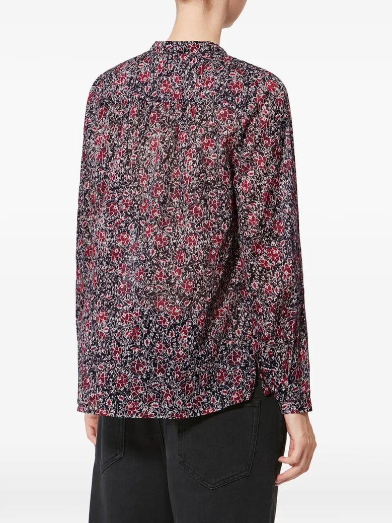 maria cotton voile floral print blouse by Selfnex