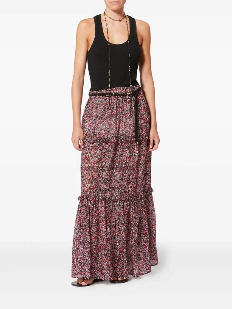 volomia cotton voile floral print skirt by Selfnex