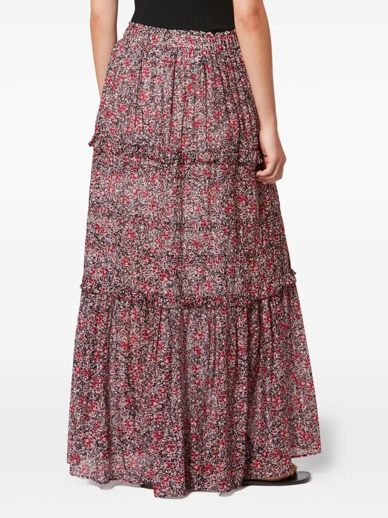 volomia cotton voile floral print skirt by Selfnex