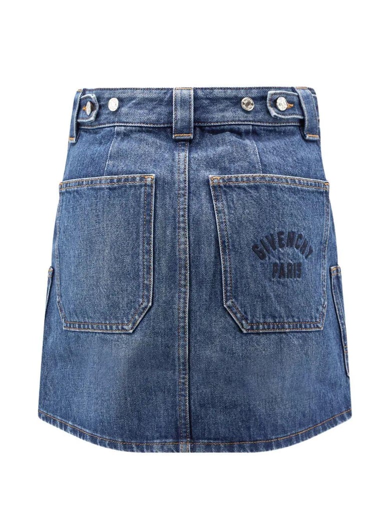 cargo denim miniskirt by Selfnex