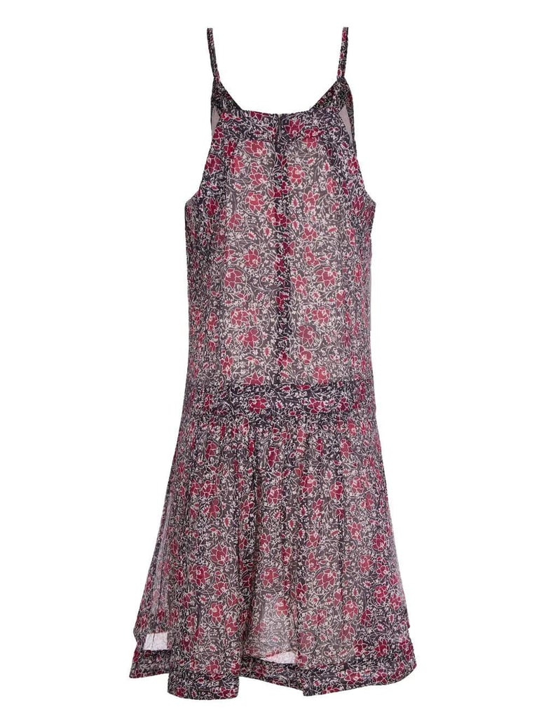 floral-print cotton mini dress by Selfnex