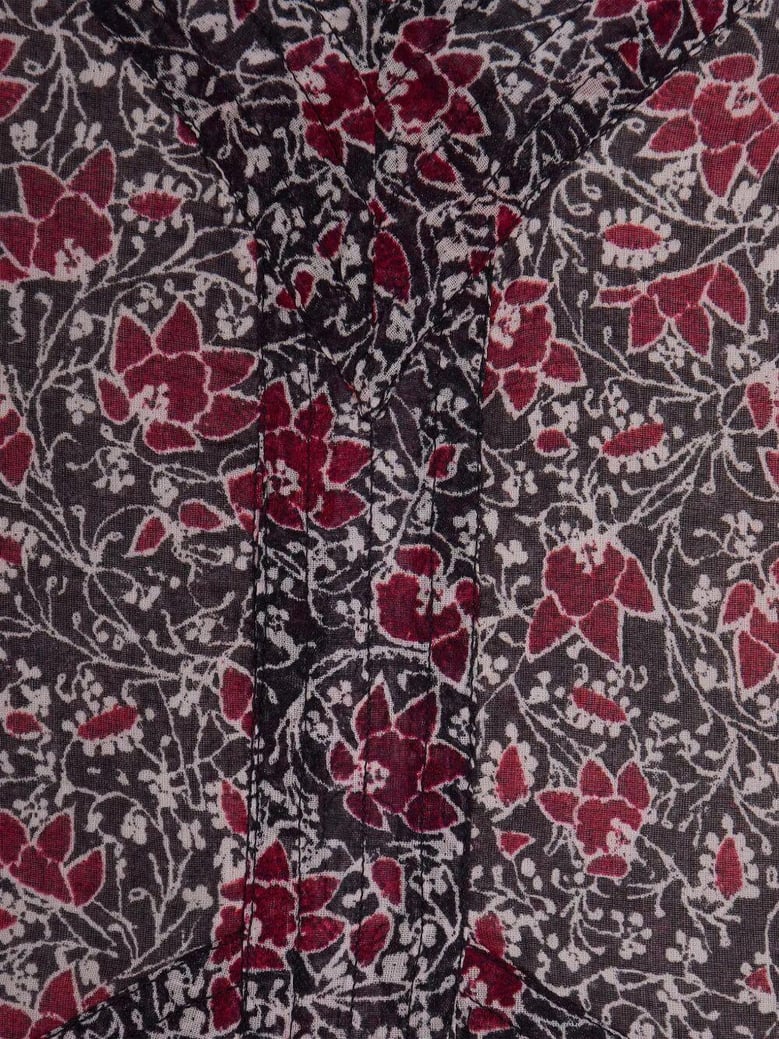 floral-print cotton mini dress by Selfnex