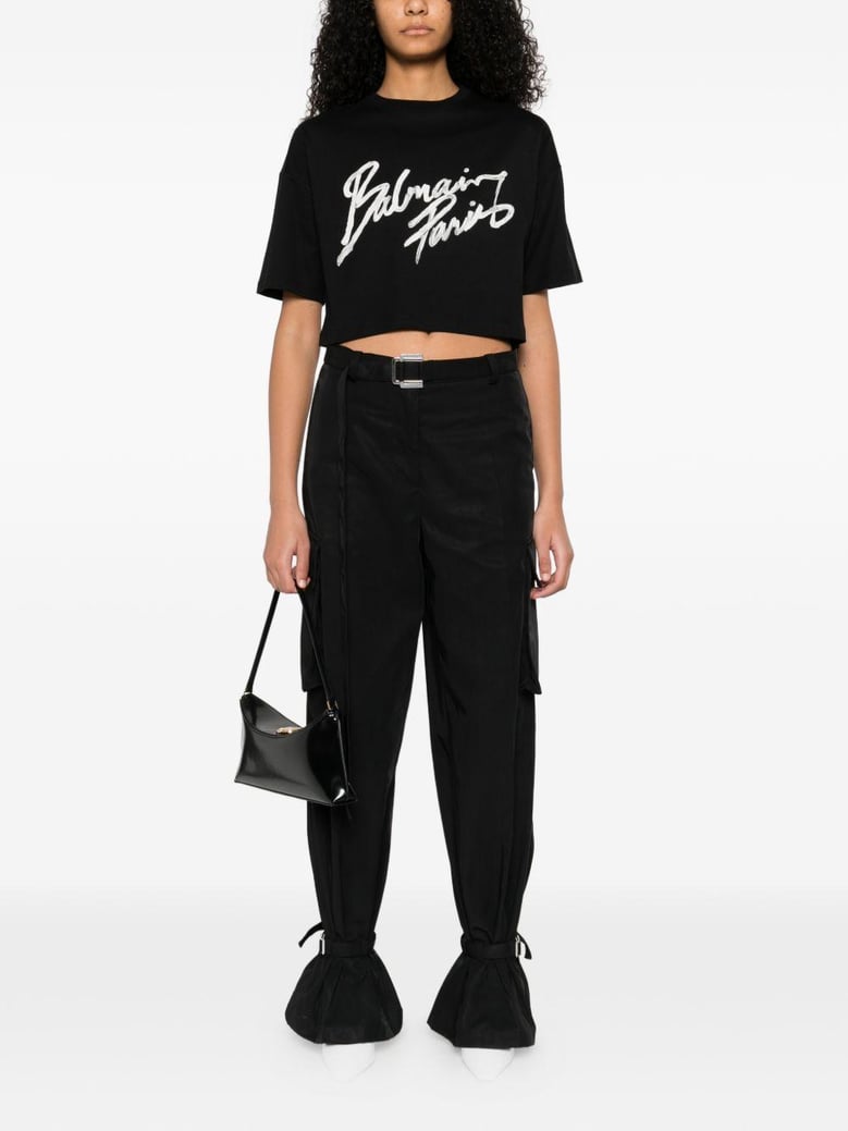 paris bulky cropped t-shirt by Selfnex