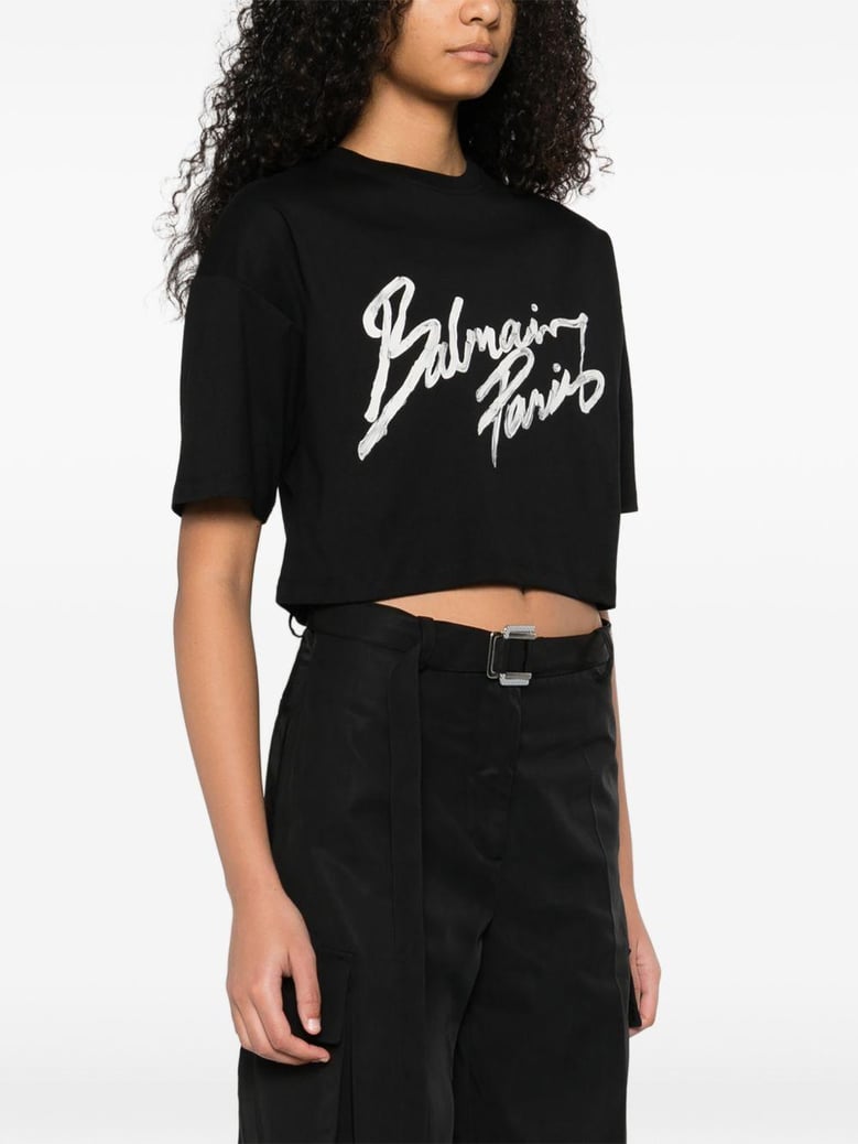 paris bulky cropped t-shirt by Selfnex