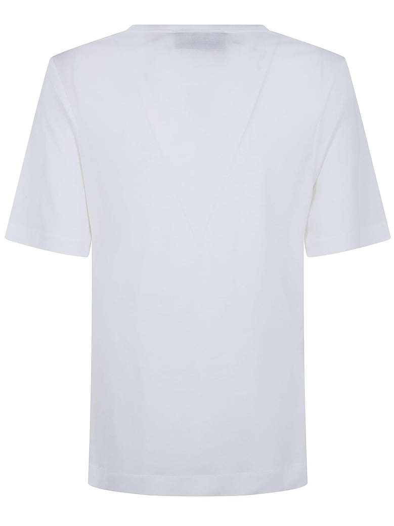 gathered bust bow t-shirt by Selfnex