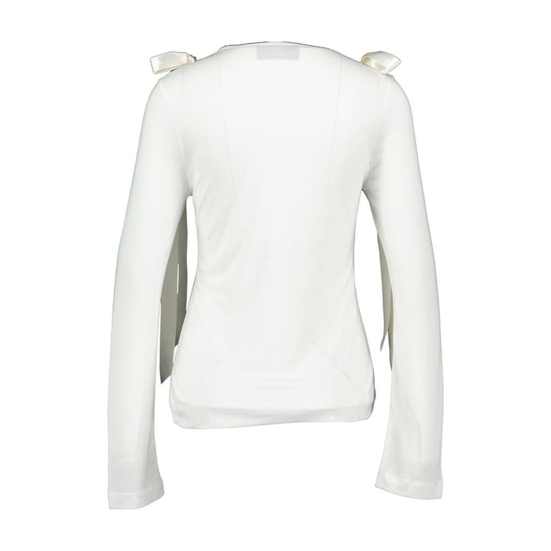 bow ribbon tail long sleeve t-shirt by Selfnex