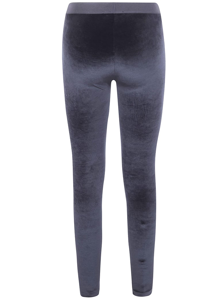 stretch lustrous velour leggings by Selfnex
