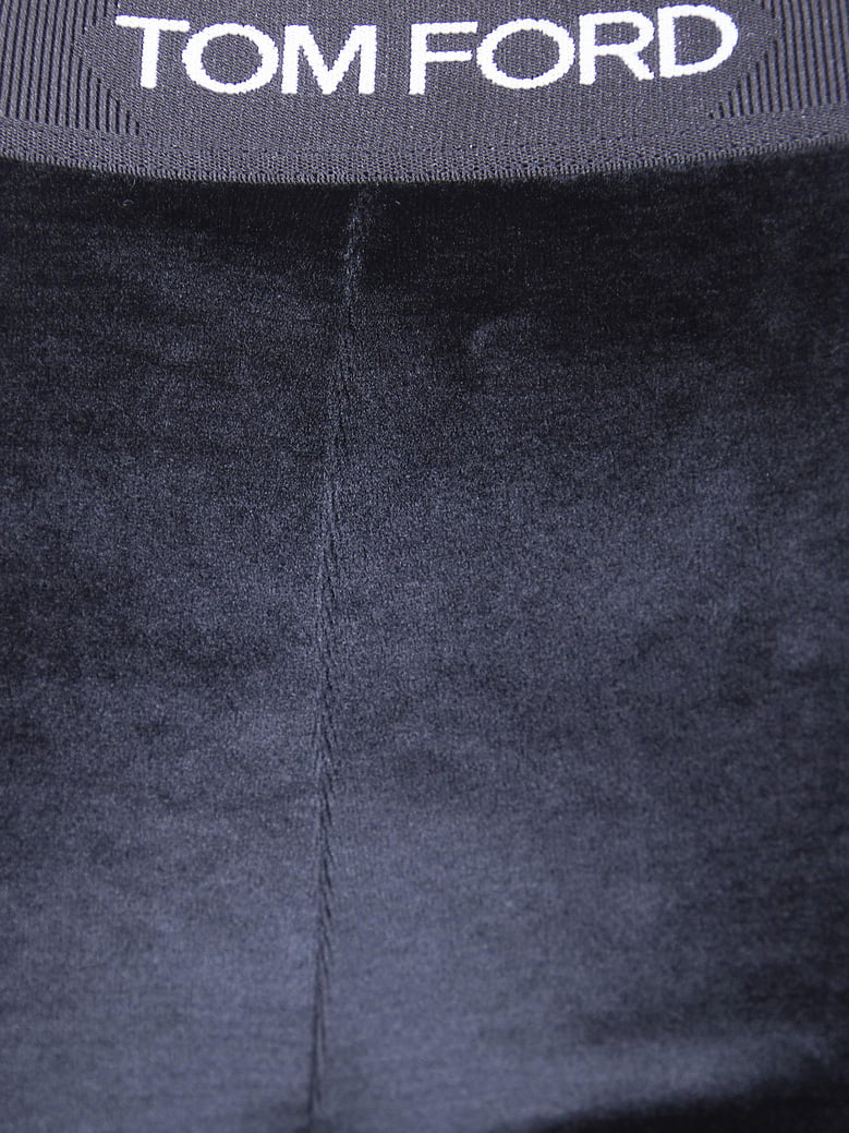 stretch lustrous velour leggings by Selfnex