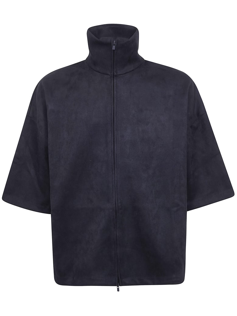 high neck 3/4 sleeve jacket by Selfnex