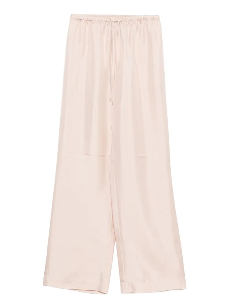 relaxed silk trousers by Selfnex