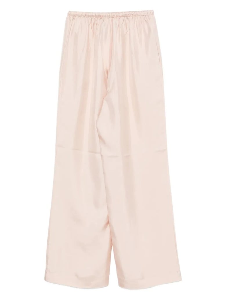relaxed silk trousers by Selfnex