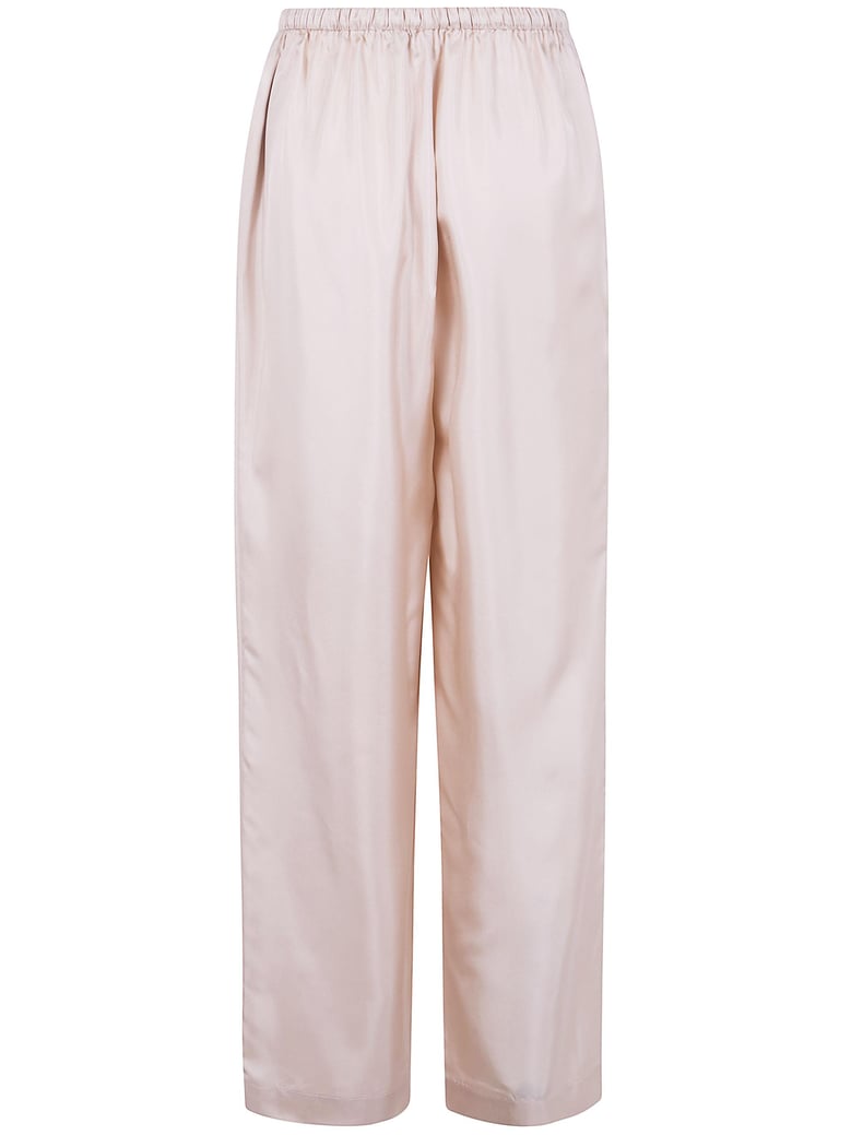 relaxed silk trousers by Selfnex