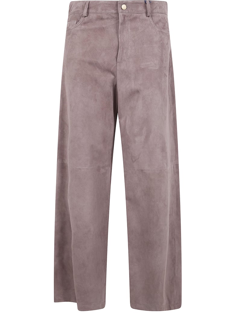 smmfulmine - wide-leg leather trousers by Selfnex