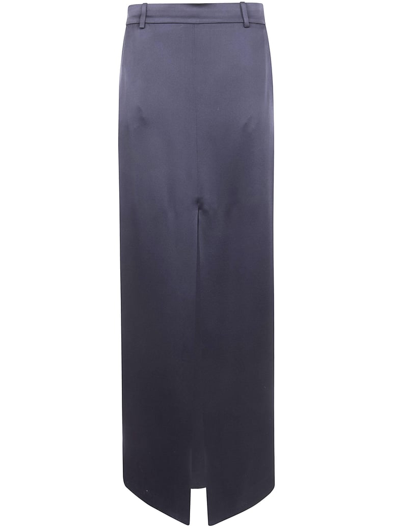 crepe envers satin tailored skirt by Selfnex