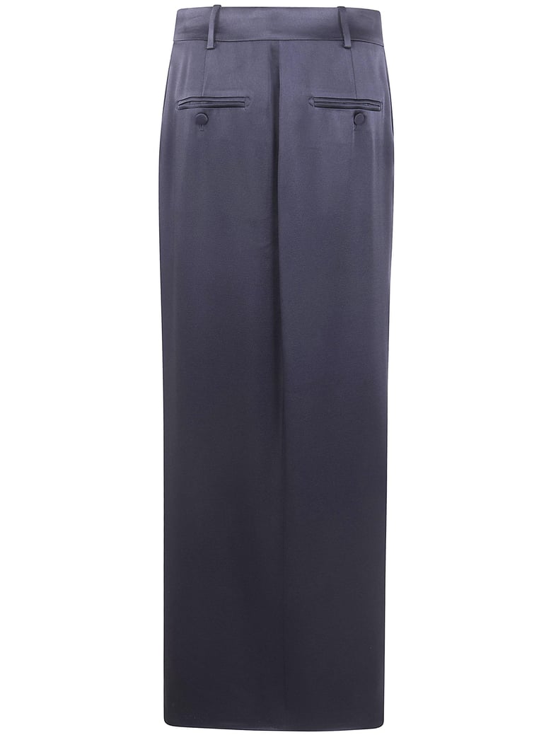 crepe envers satin tailored skirt by Selfnex