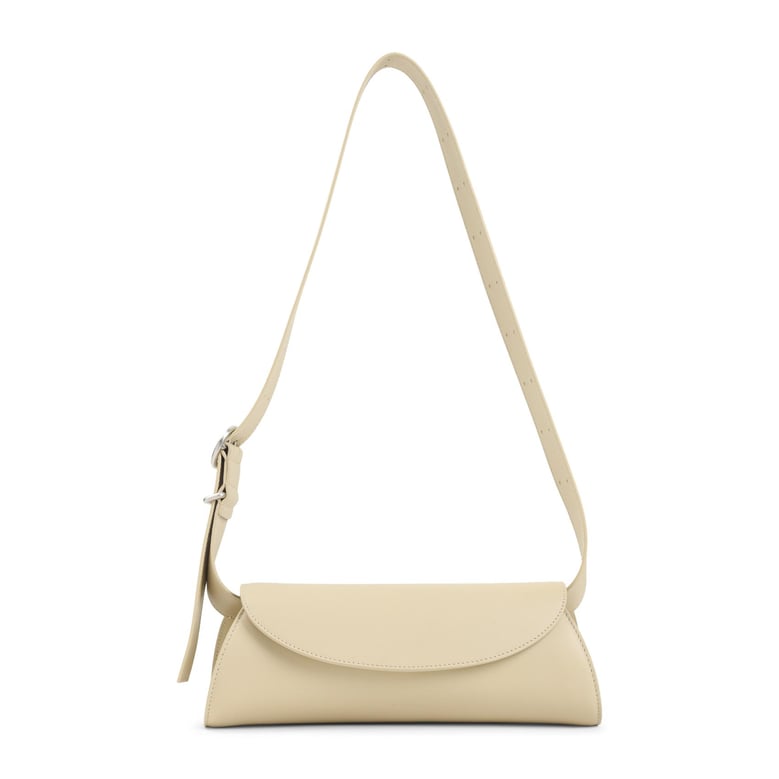 teak lamb leather sm cannolo handbag by Selfnex