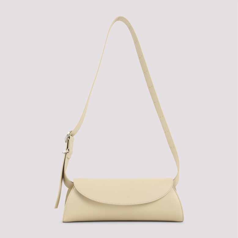 teak lamb leather sm cannolo handbag by Selfnex