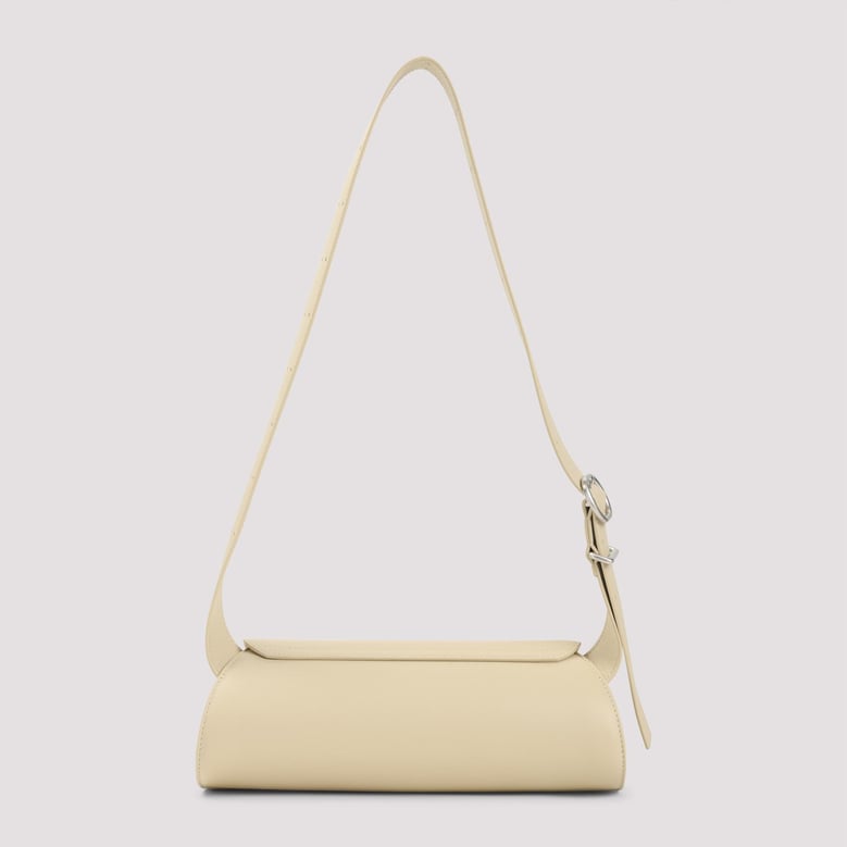 teak lamb leather sm cannolo handbag by Selfnex