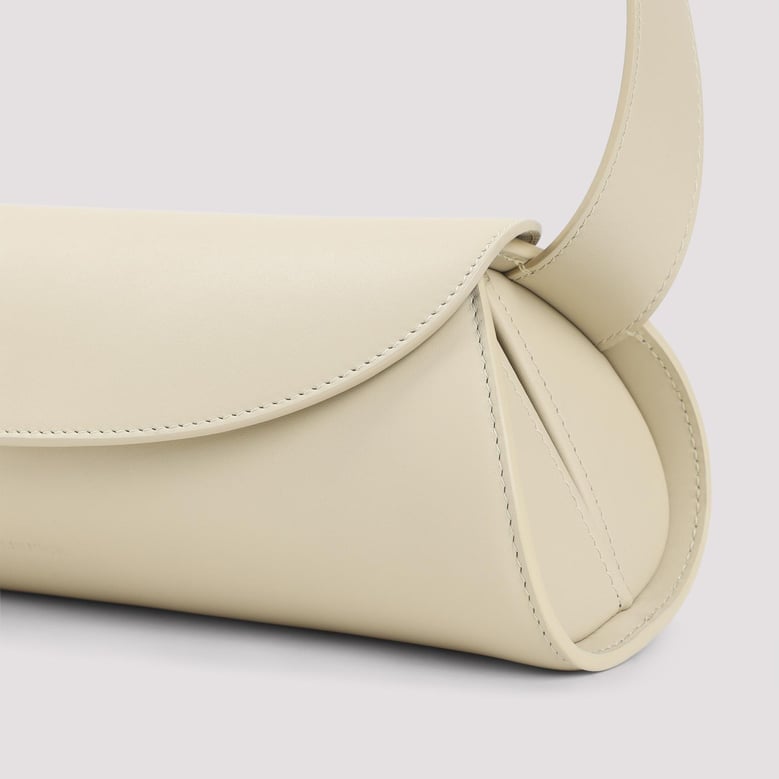 teak lamb leather sm cannolo handbag by Selfnex
