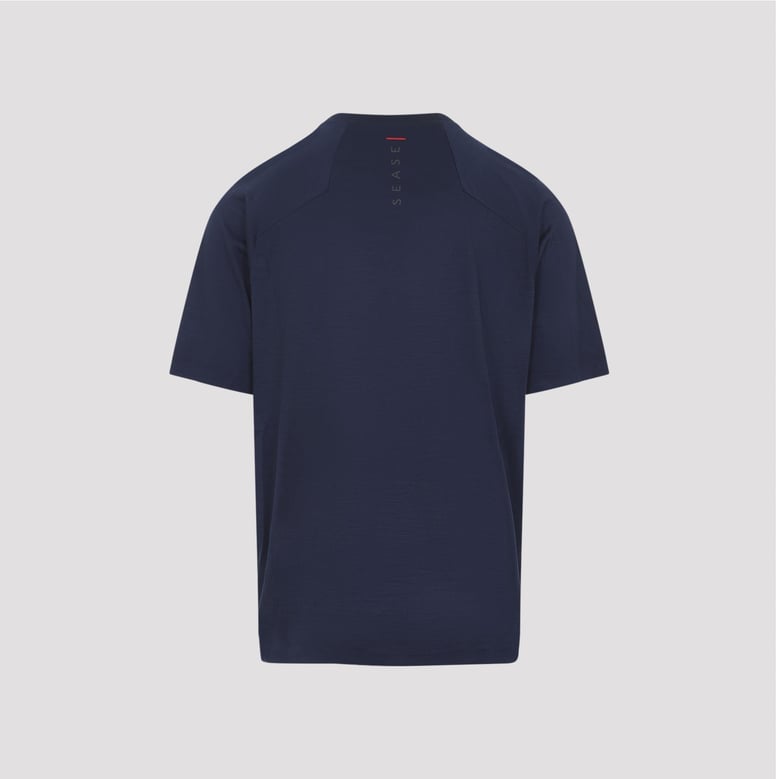 blue runner cotton t-shirt by Selfnex