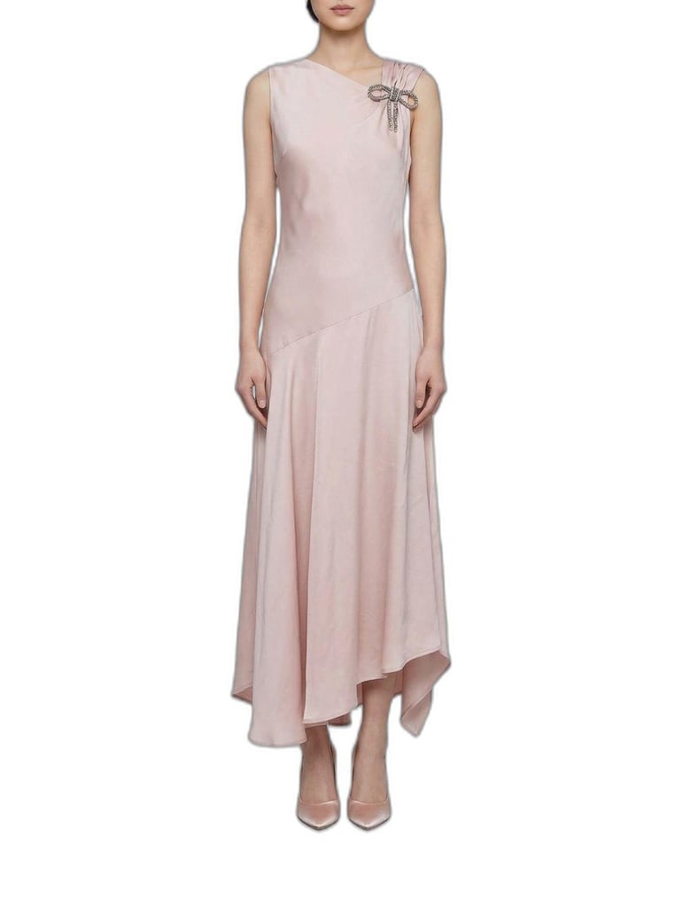 asymetric dress with diagonal cut by Selfnex