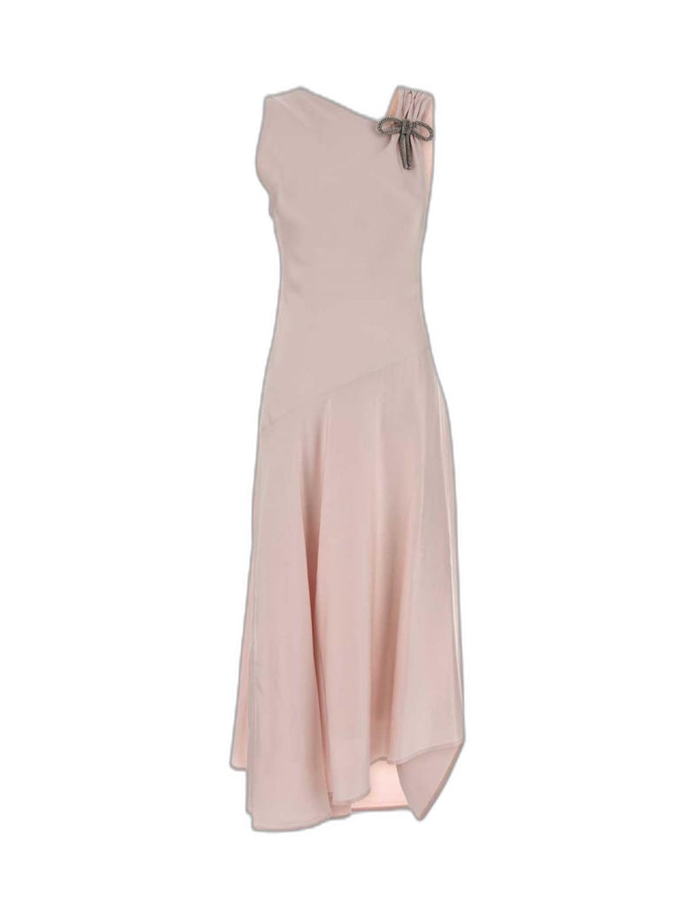 asymetric dress with diagonal cut by Selfnex